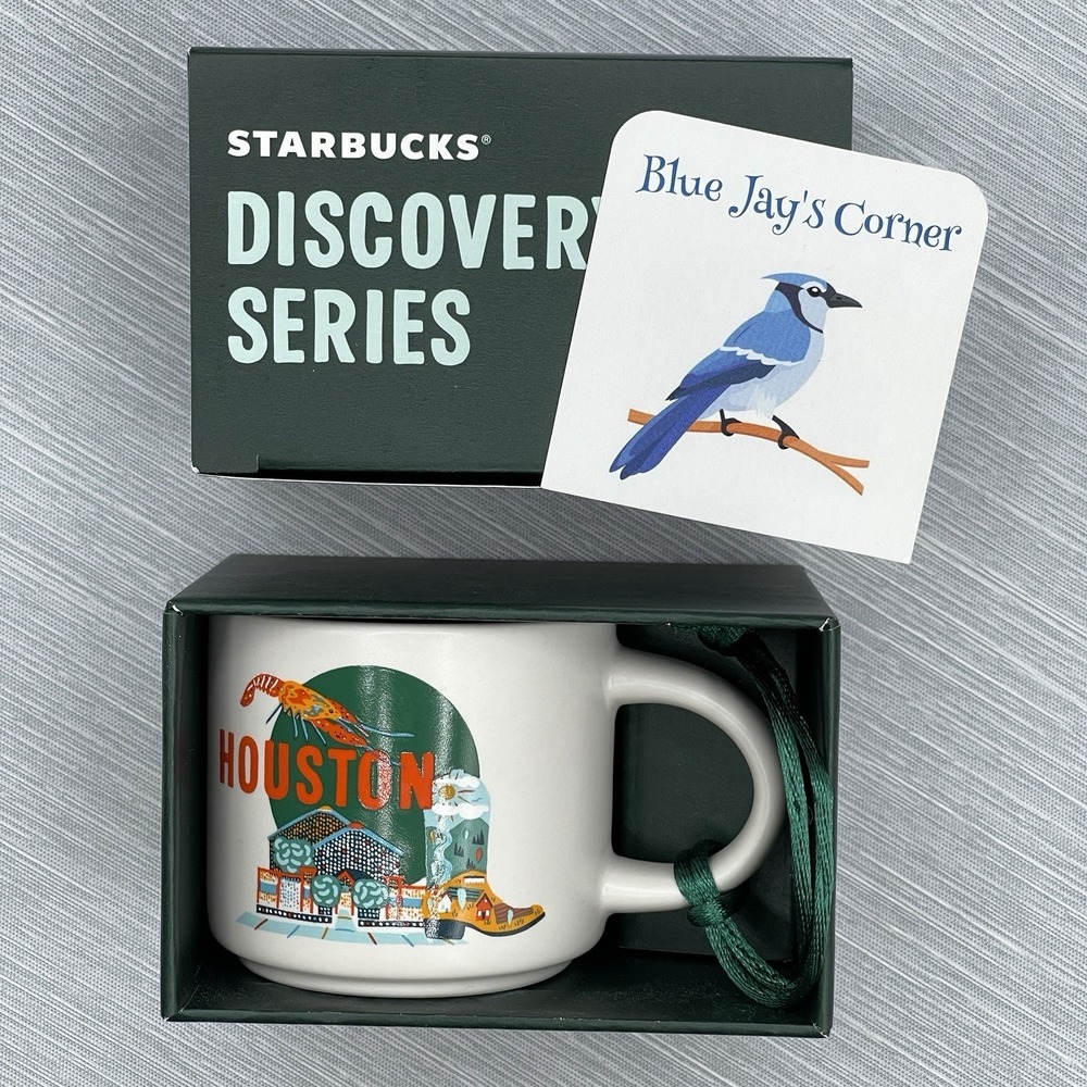 Starbucks Mug Houston Demi Tasse Discovery Series 2oz Espresso Texas Ornament - Picture 6 of 6